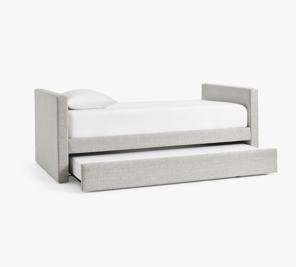 Elliot Upholstered Trundle Daybed Pottery Barn