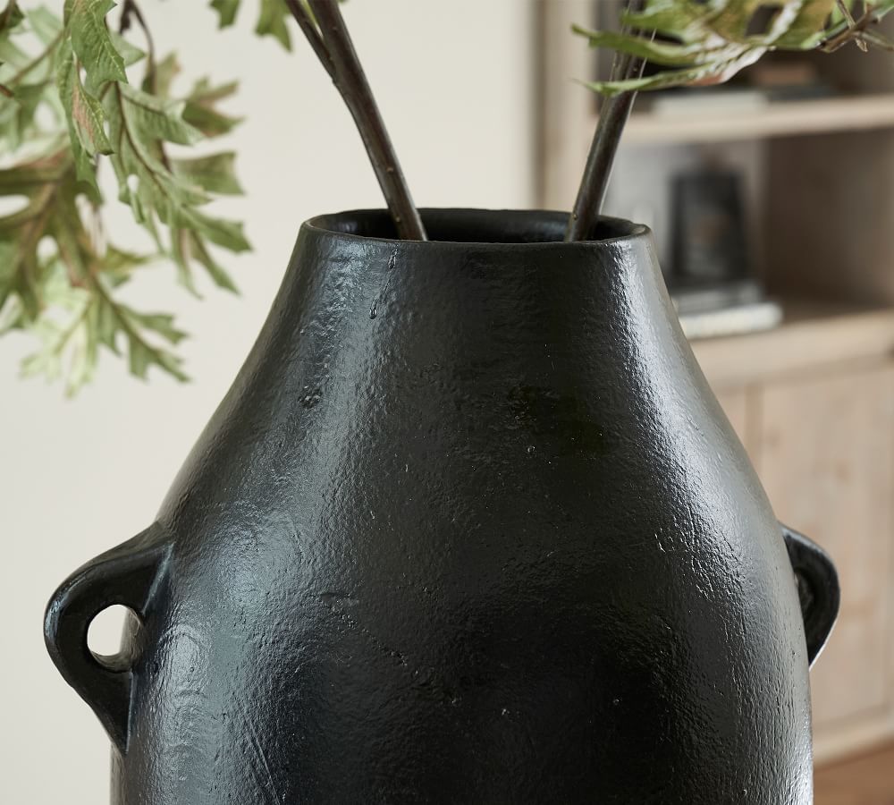 Artisan Handcrafted Terracotta Vases Black Pottery Barn