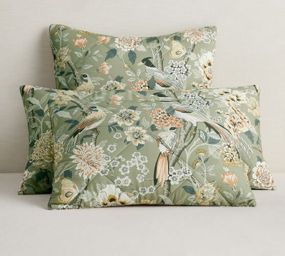 Bloom Sateen Comforter Sham Pottery Barn
