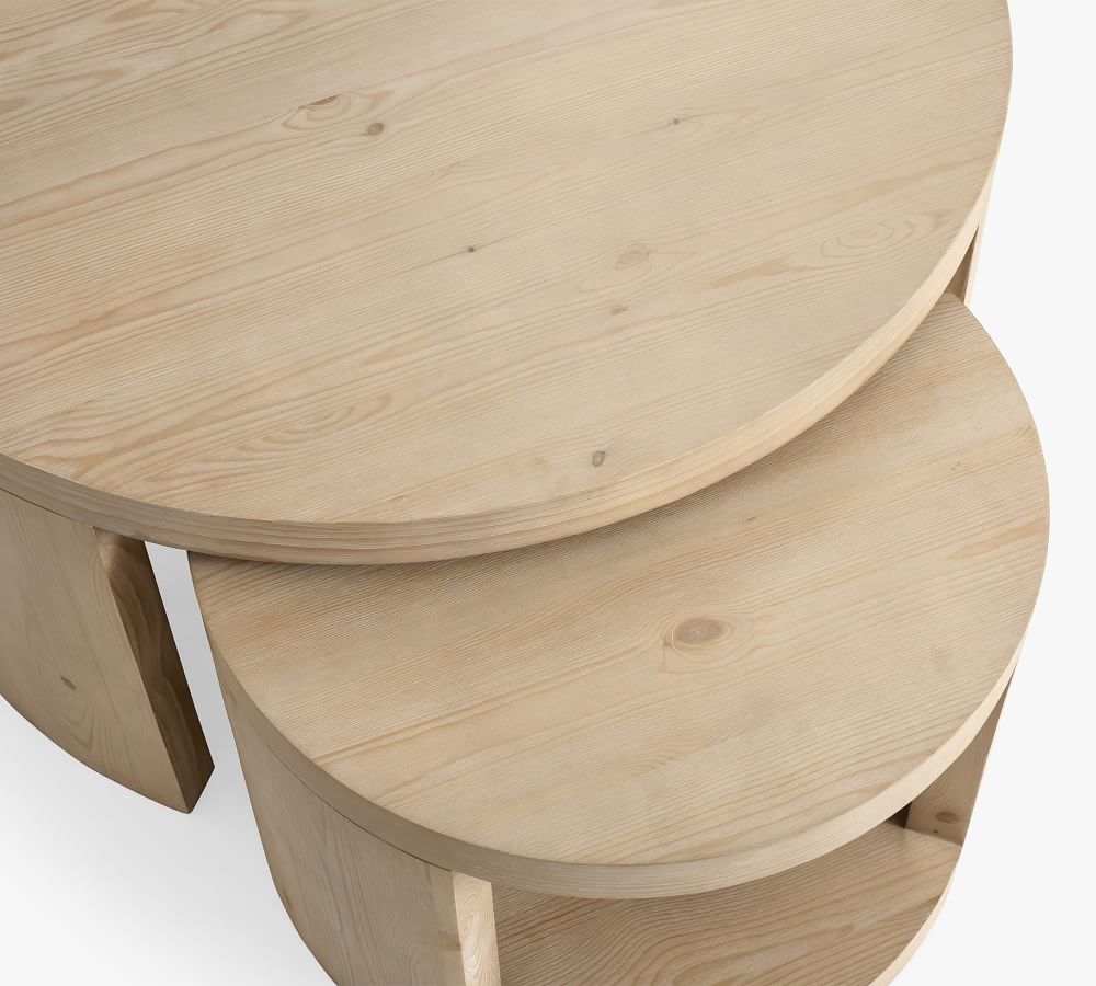 Folsom Round Nesting Coffee Tables Pottery Barn