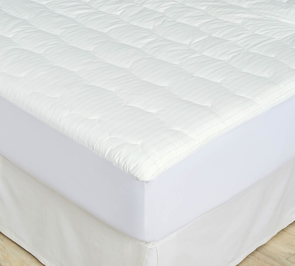 HydroCool® Moisture Wicking Down Alternative Mattress Pad Pottery Barn