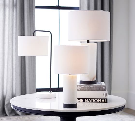 pottery barn alabaster lamp