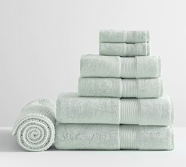 Classic Organic Towel Bundle With Bath Mat - Set of 7 | Pottery Barn