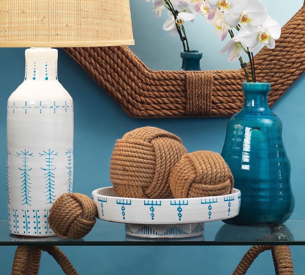 Decorative Jute Balls Set of 3 Pottery Barn