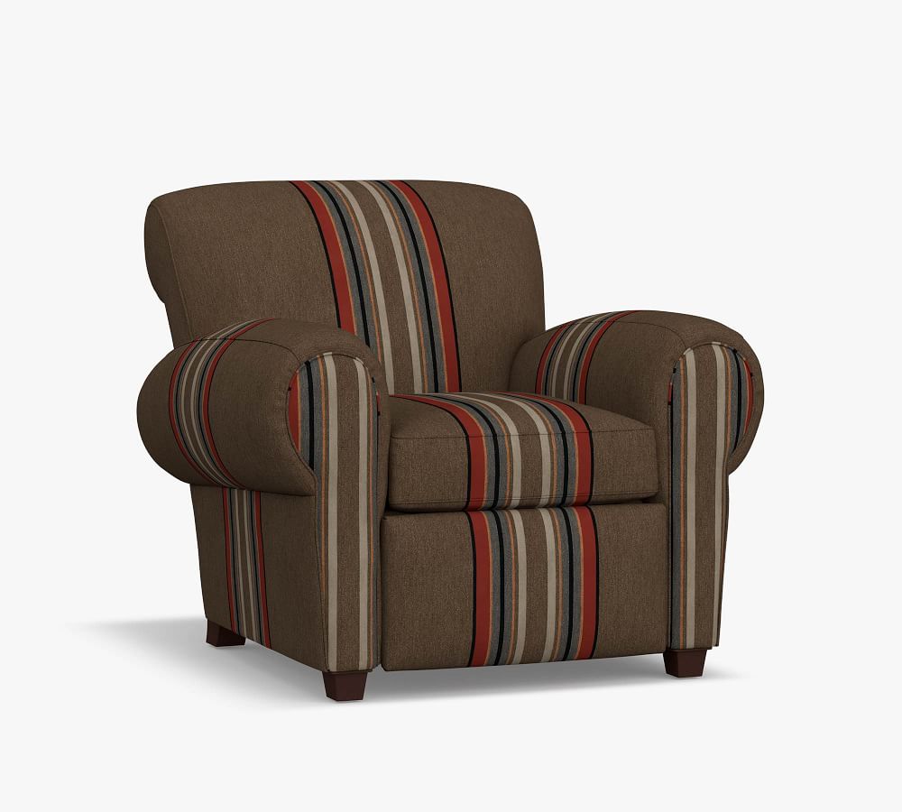 Manhattan Upholstered Recliner Pottery Barn