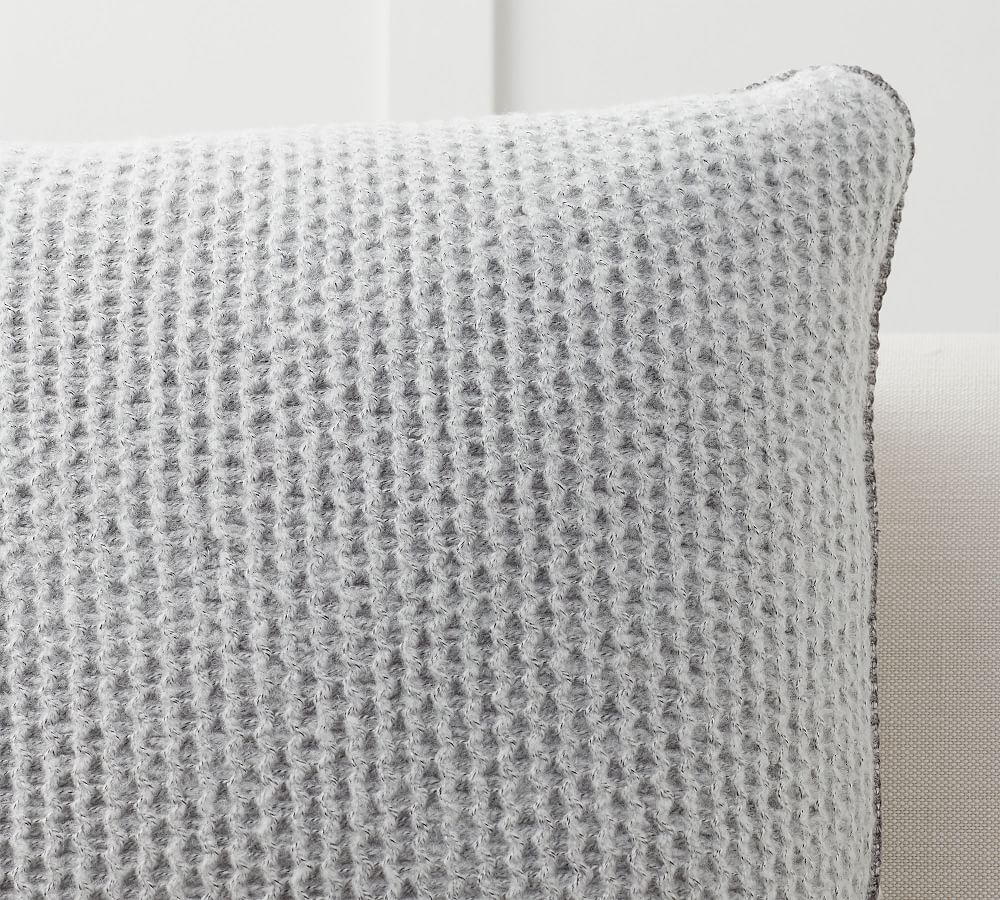 Thermal Sherpa Back Knit Throw Pillow Cover Pottery Barn