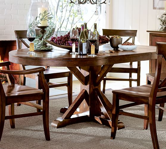 pottery barn benchwright extending table