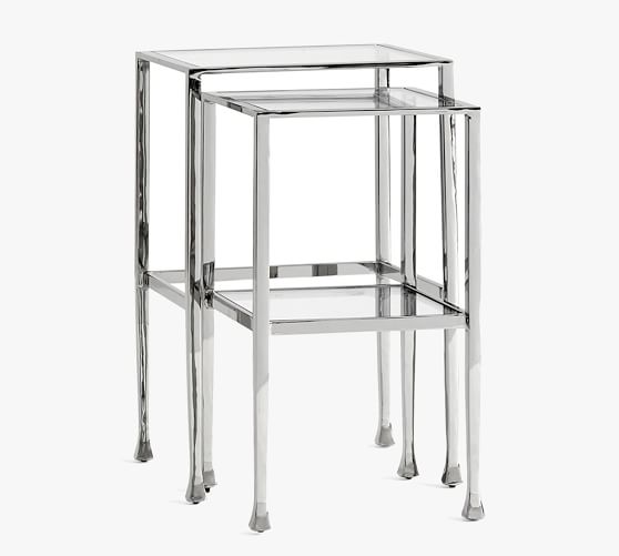 pottery barn tanner nesting tables