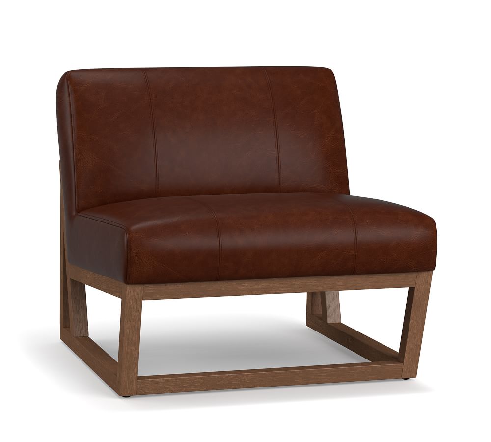 Topanga Leather Armchair Pottery Barn
