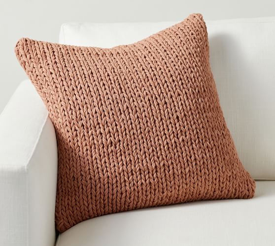 sweater knit pillow cover