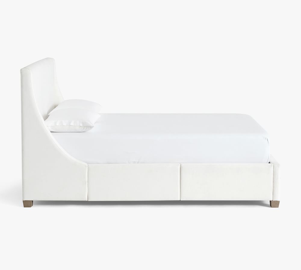 York Upholstered Platform Bed Pottery Barn