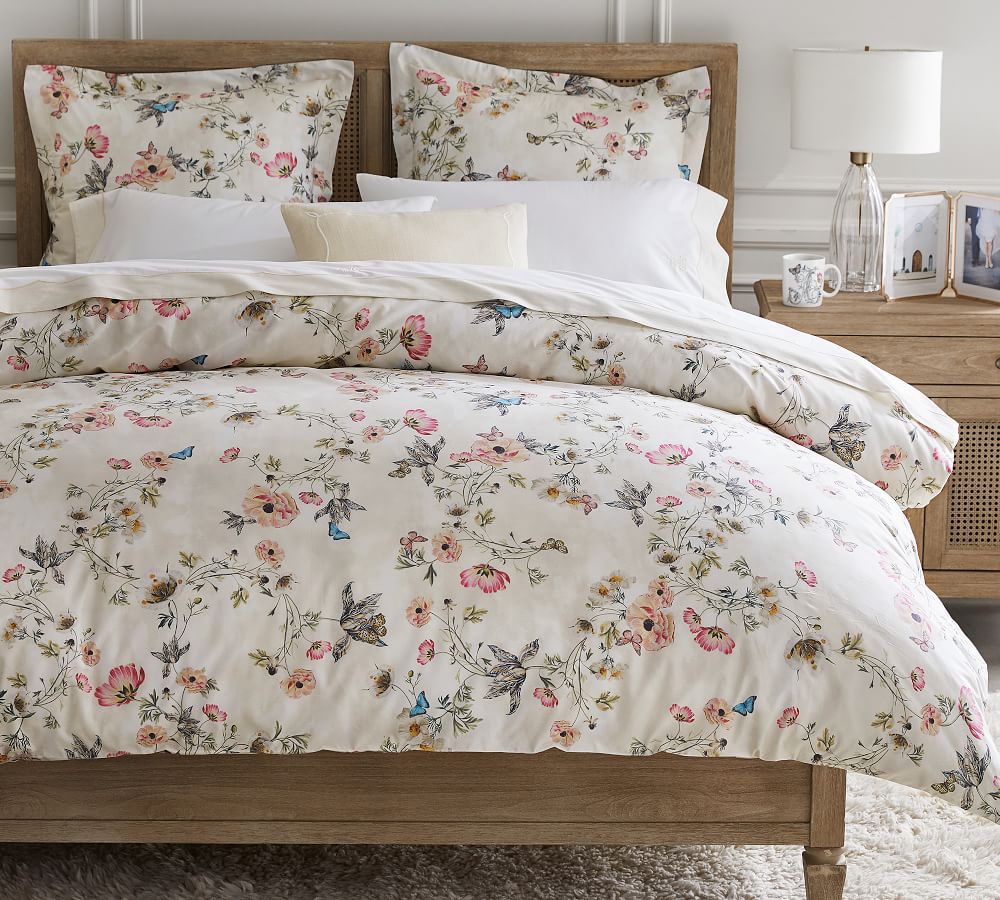 Monique Lhuillier Tuileries Percale Duvet Cover Pottery Barn