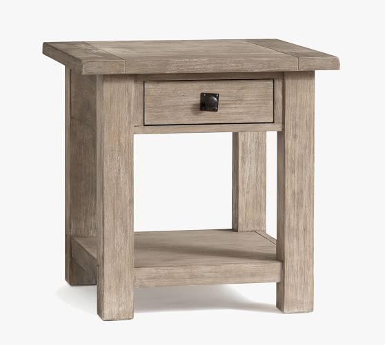 square side table with drawer