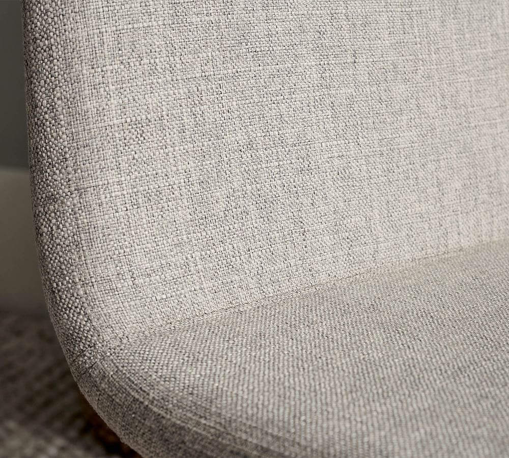 Zoe Upholstered Swivel Desk Chair Pottery Barn