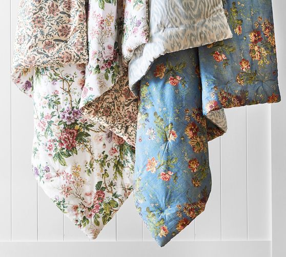 Eloise Garden Reversible Percale Comforter Pottery Barn