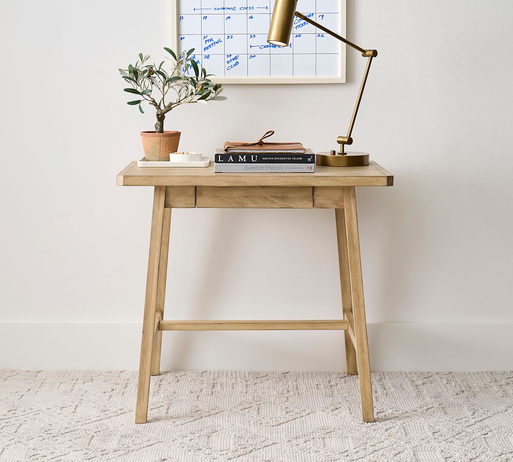 Mateo Rustic Writing Desk with Drawer Pottery Barn