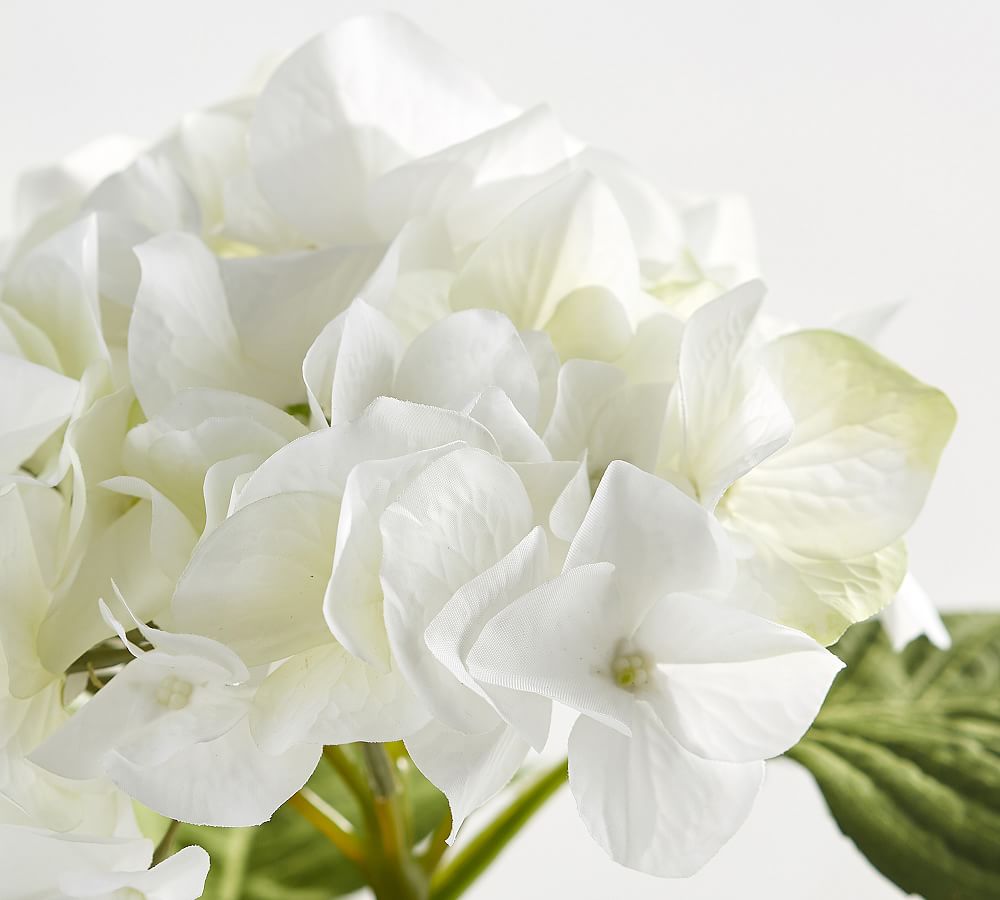 Faux Hydrangea Stem Artificial Flowers Pottery Barn