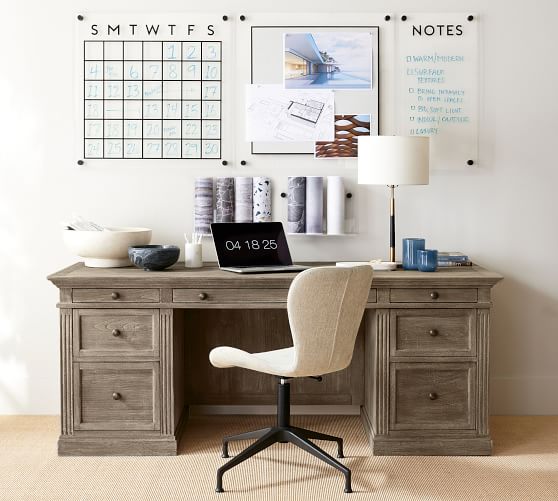 pottery barn metal desk