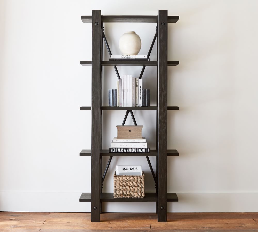 Benchwright Narrow Open Bookcase Pottery Barn