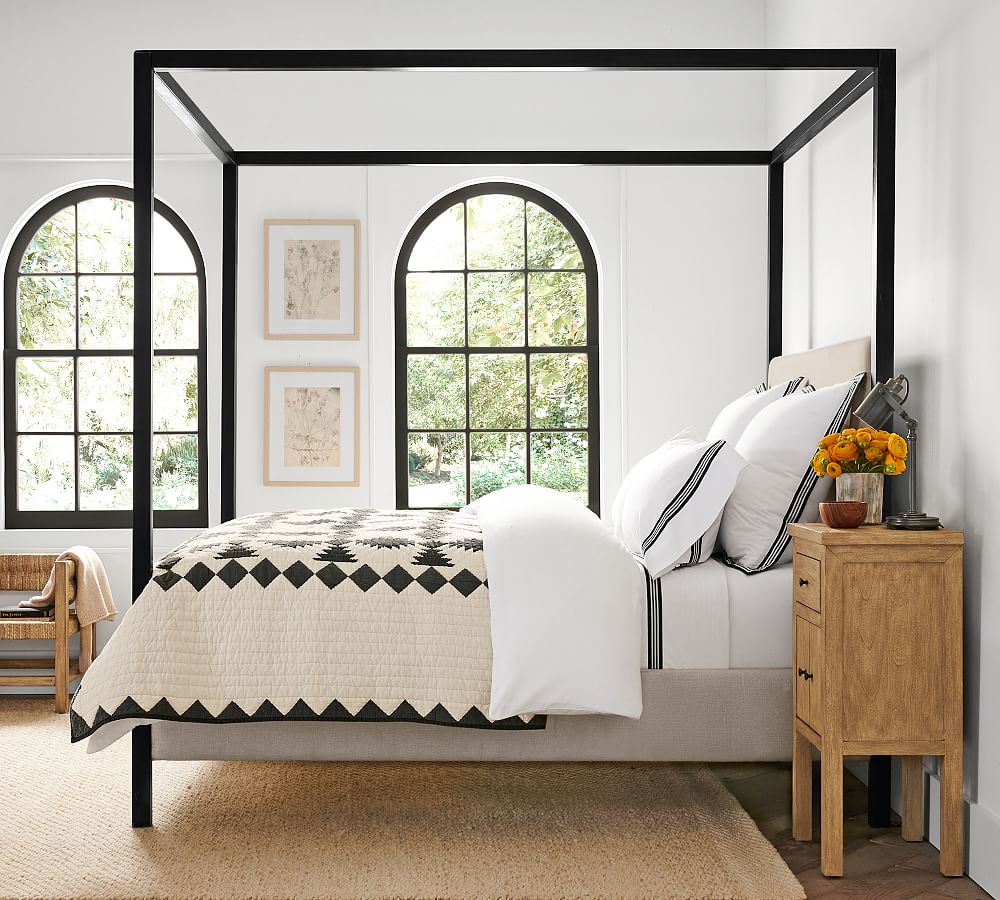 Atwell Metal Canopy Bed | Pottery Barn