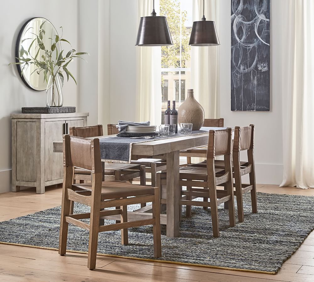 Segura Leather Dining Chair | Pottery Barn