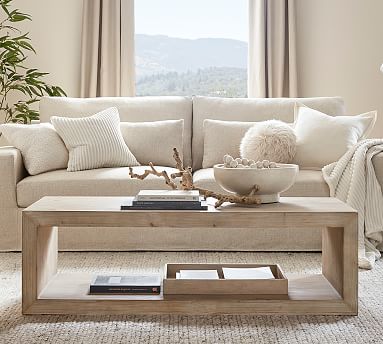 pottery barn coffee table set