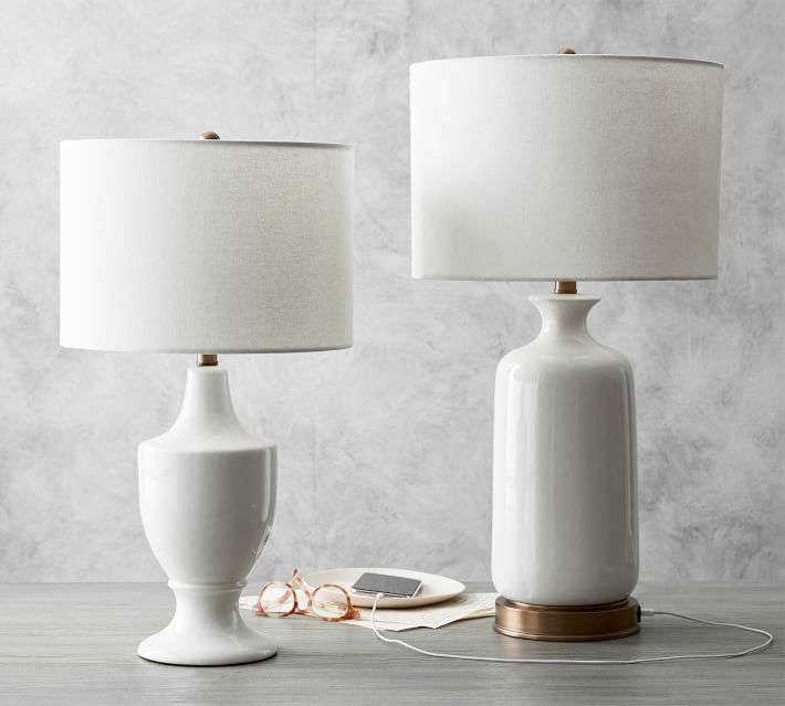 pottery barn lamps bedside