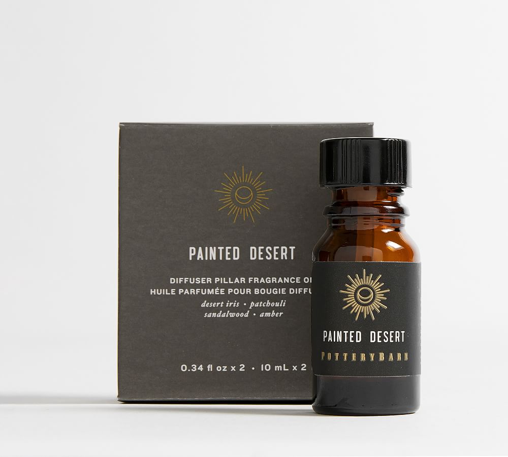 Mindfulness Flameless Diffuser Pillar Candle Fragrance Oil Set of 2