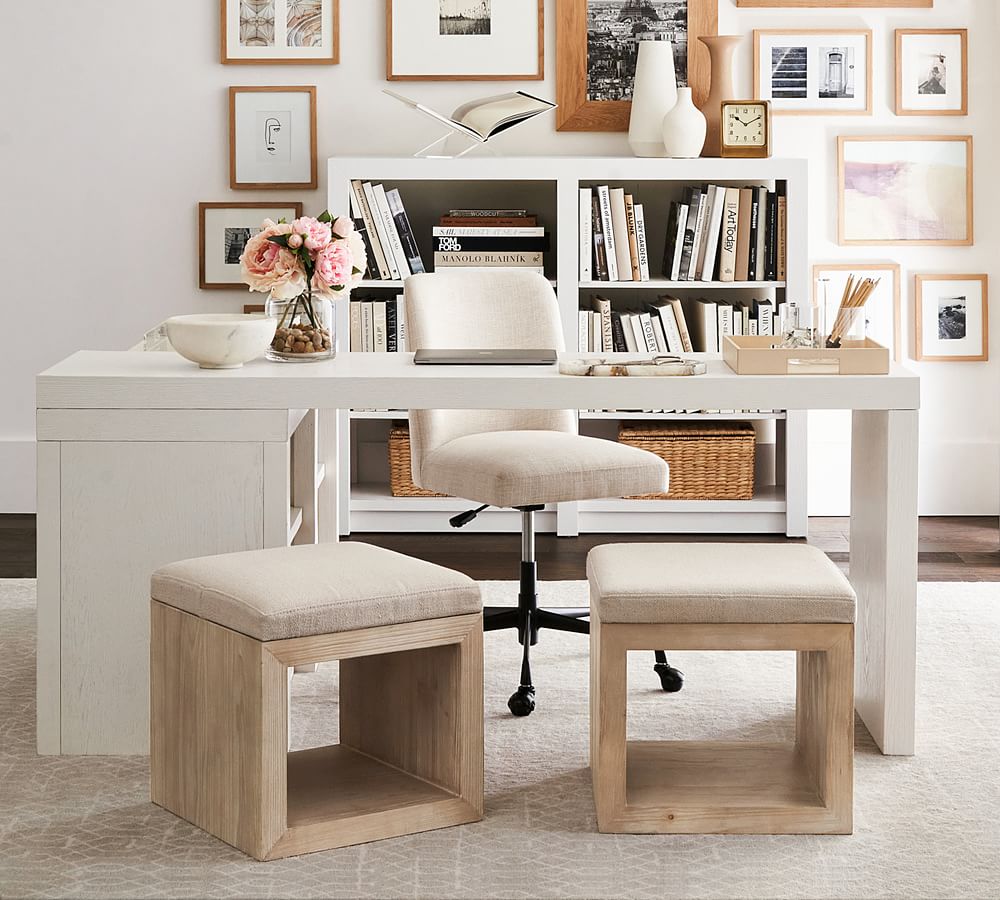 l shaped desk pottery barn