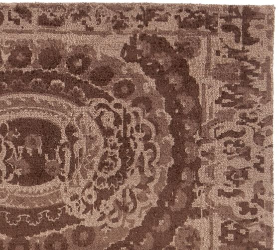Espresso Bosworth Printed Rug Patterned Rugs Pottery Barn