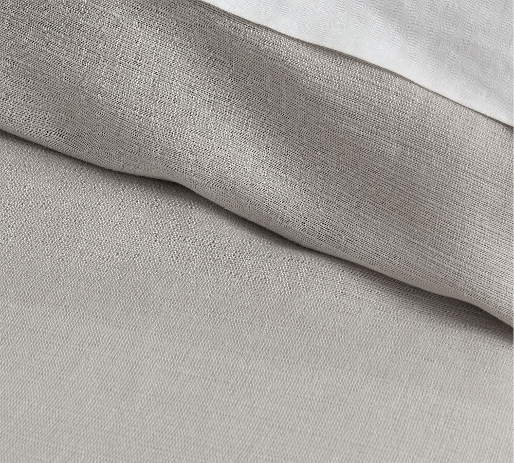 European Ribbed Linen Duvet Cover | Pottery Barn