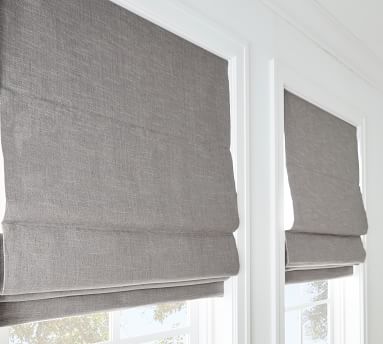 linen cordless blackout roman shade