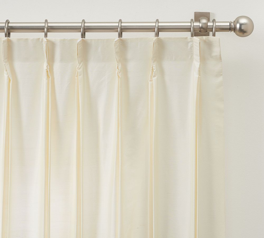 Dupioni Silk Pinch Pleat Curtain | Pottery Barn