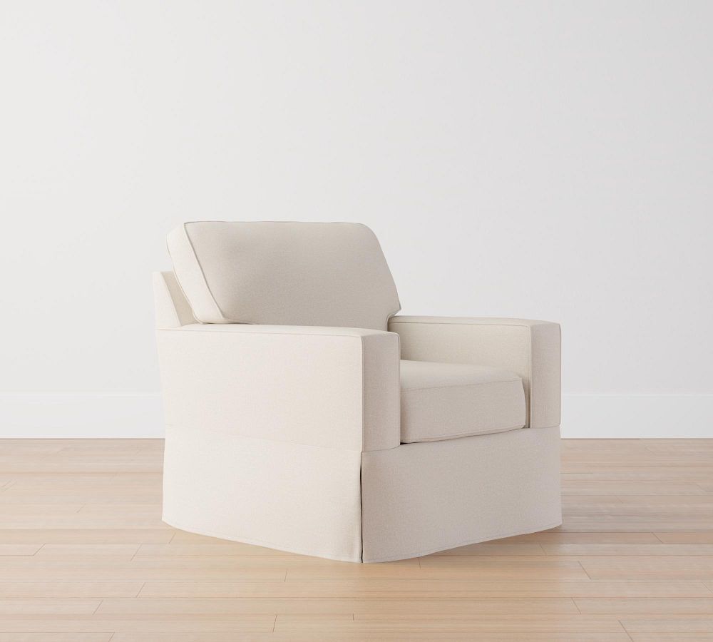 Buchanan Square Arm Slipcovered Armchair Pottery Barn