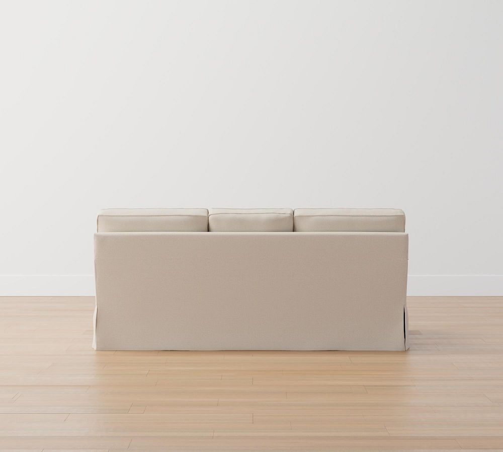 Buchanan Square Arm Slipcovered Sofa with Reversible Chaise Sectional