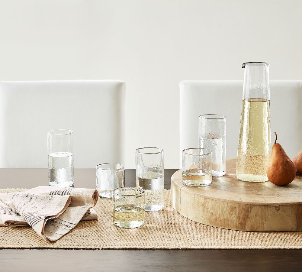 Hammered Handcrafted Glassware Collection | Pottery Barn