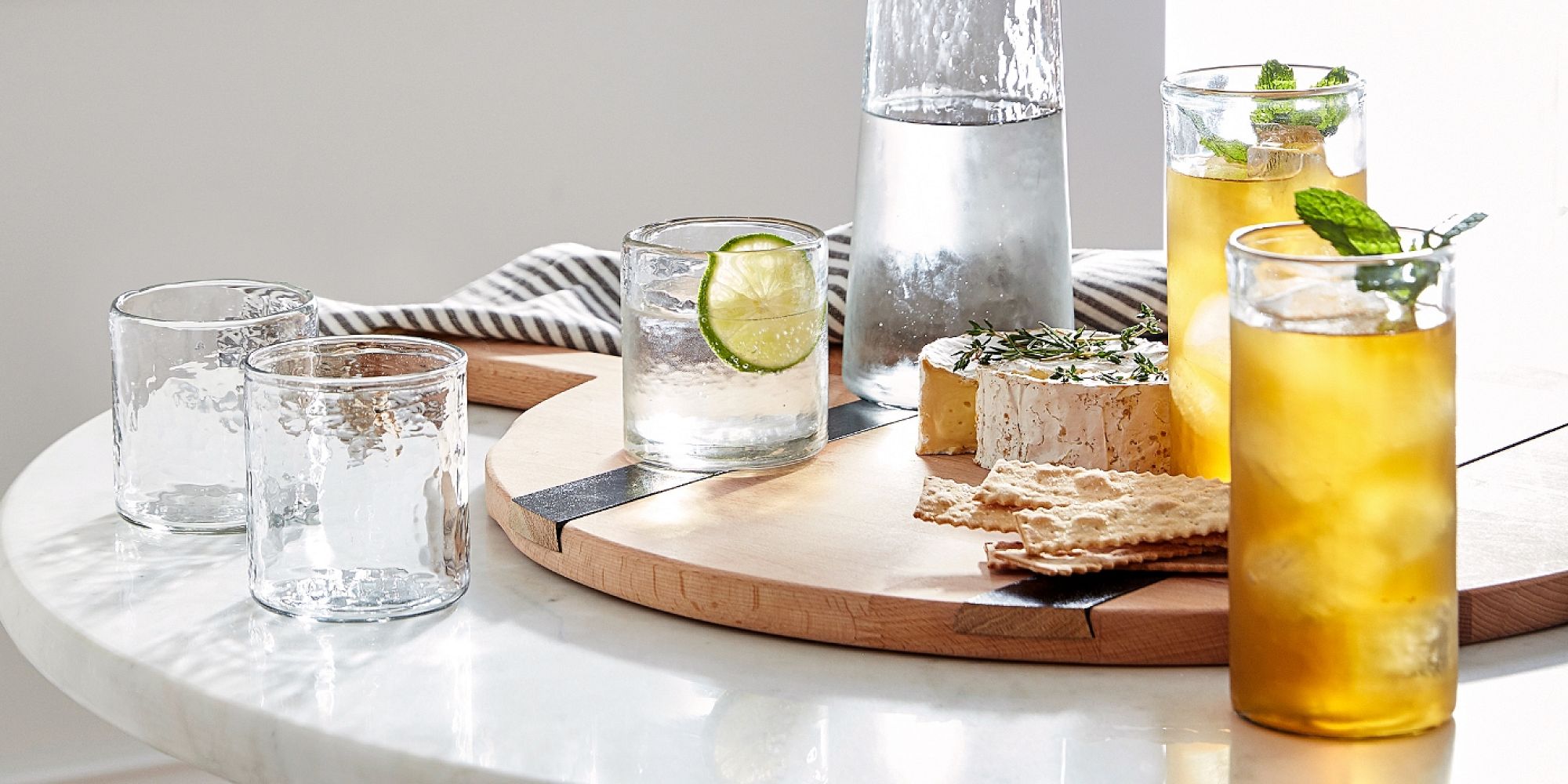 Hammered Handcrafted Drinking Glasses | Pottery Barn