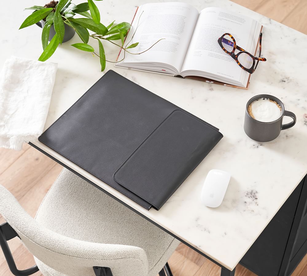 Classic Leather Desk Accessories Collection Pottery Barn