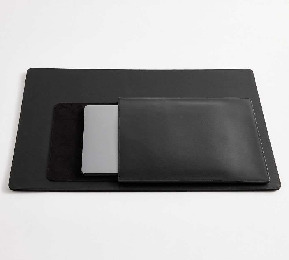 Classic Leather Desk Accessories Collection Pottery Barn