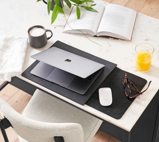 Classic Leather Desk Accessories Collection Pottery Barn