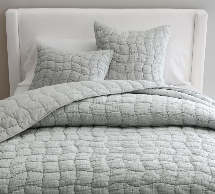 Cloud Linen Handcrafted Quilt | Pottery Barn