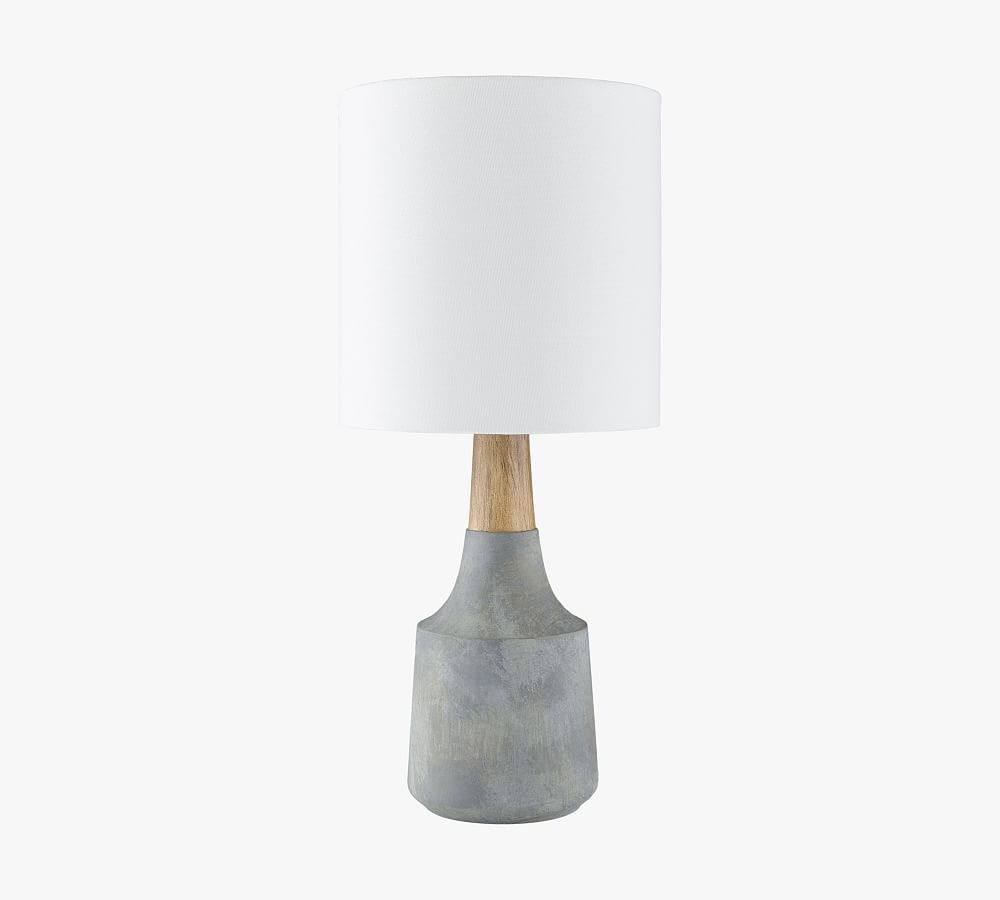 Cowan Petite Ceramic & Wood Table Lamp | Pottery Barn