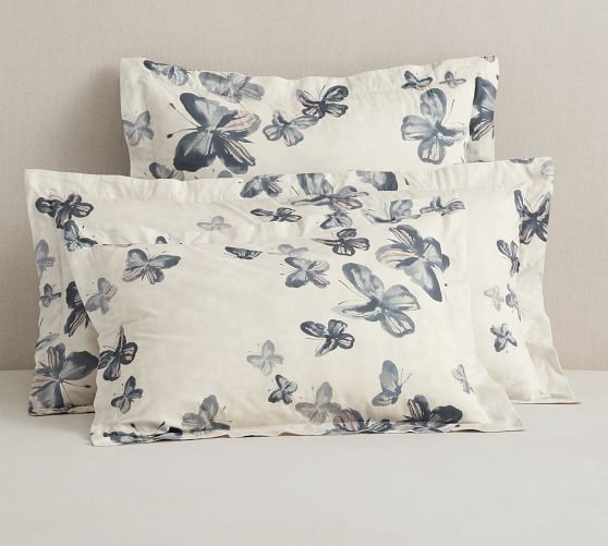 Butterfly Kisses Organic Percale Sham | Pottery Barn