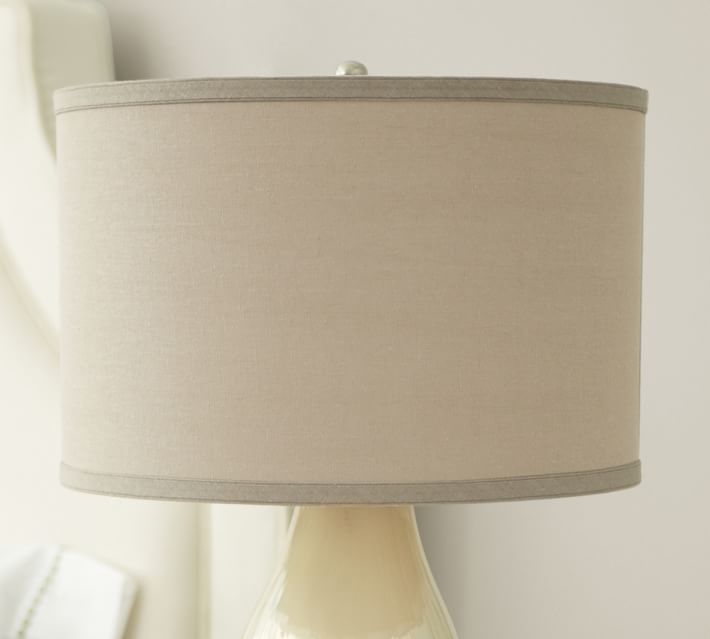 pottery barn linen chandelier shades