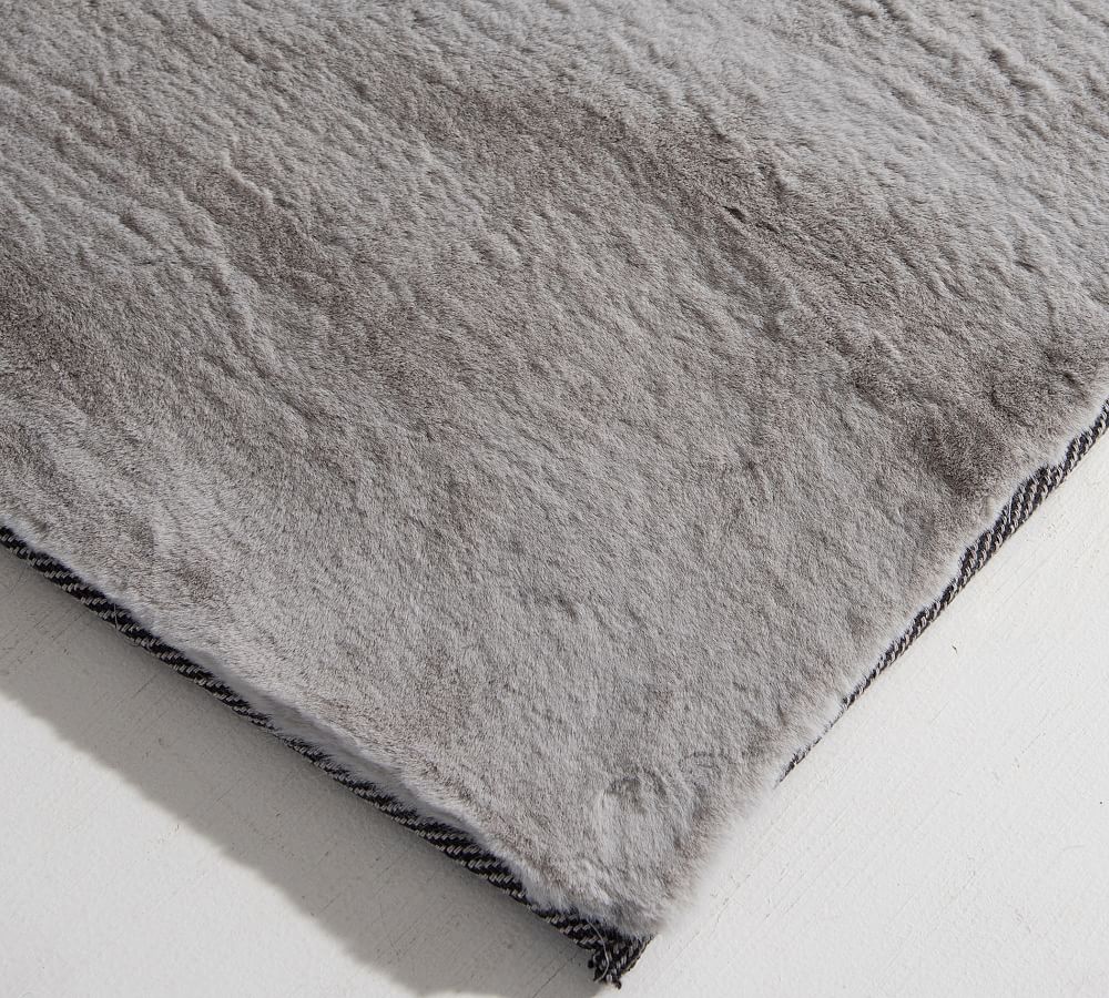 Faux Rabbit Fur Rug Pottery Barn