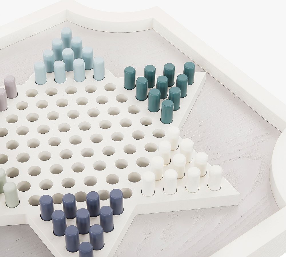 Oversized Wooden Chinese Checkers Game Pottery Barn