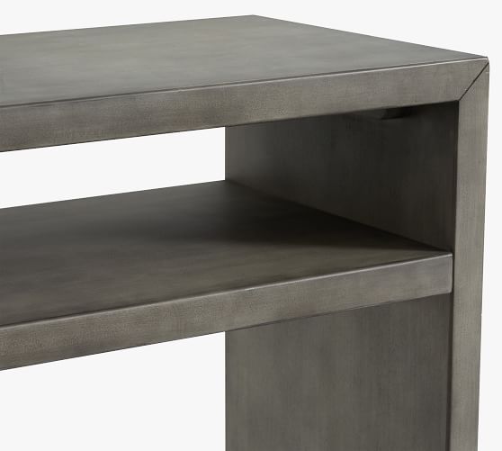 concrete waterfall console table