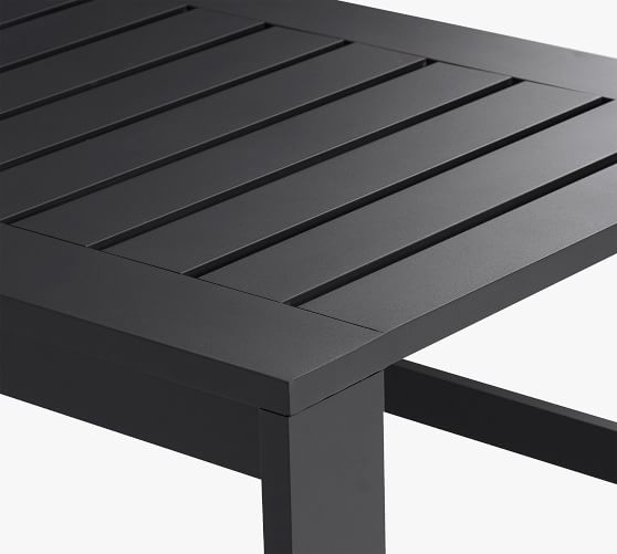 outdoor metal coffee table black