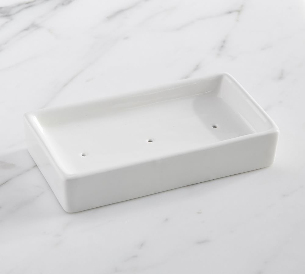 Ceramic Stoneware Soap & Lotion Caddy Pottery Barn