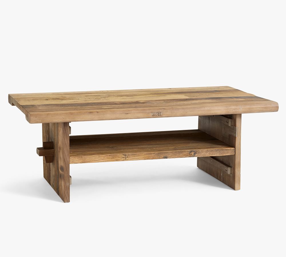 Easton Rectangular Reclaimed Wood Coffee Table Pottery Barn